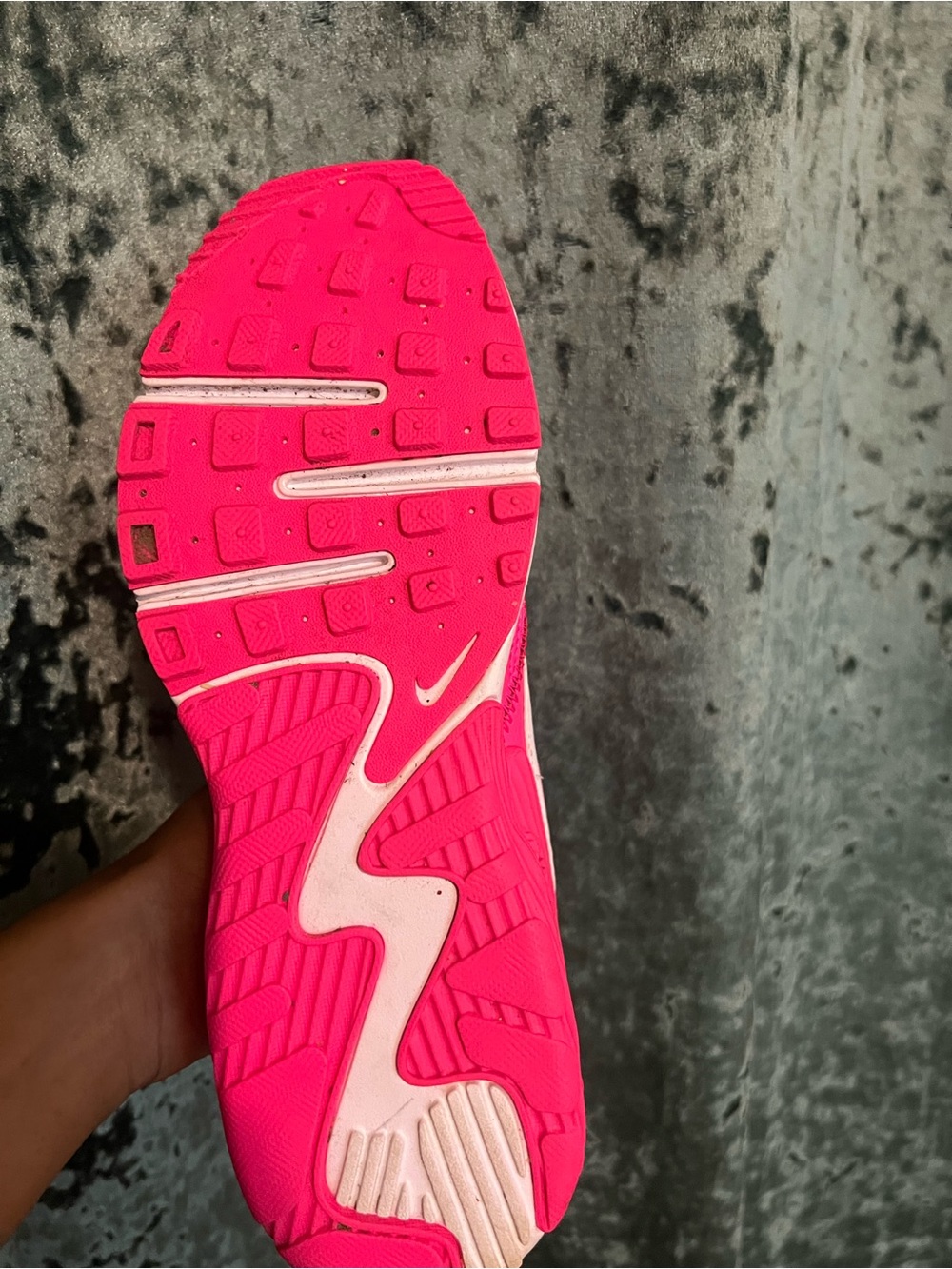 Nike Bright Pink and White Air Max Sneakers - Picture 3 of 7